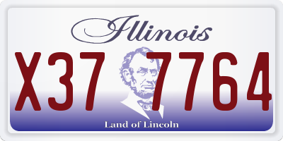 IL license plate X377764