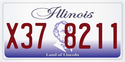 IL license plate X378211