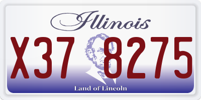IL license plate X378275