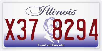 IL license plate X378294