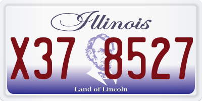 IL license plate X378527