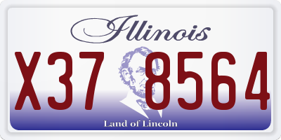 IL license plate X378564