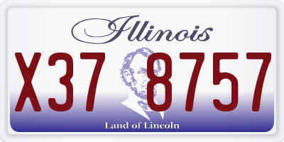 IL license plate X378757