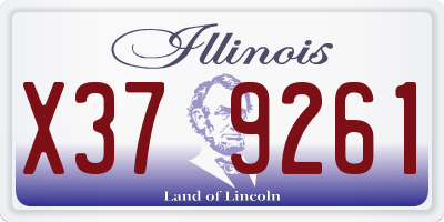 IL license plate X379261