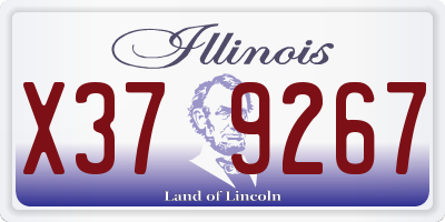 IL license plate X379267
