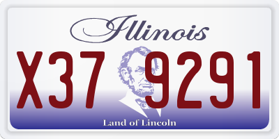 IL license plate X379291