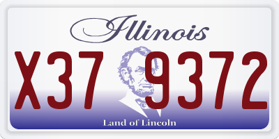 IL license plate X379372