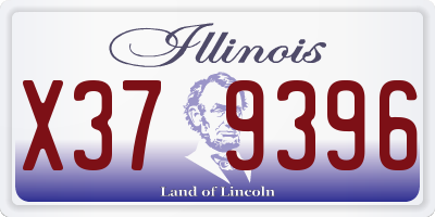 IL license plate X379396