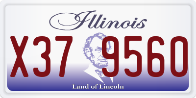 IL license plate X379560