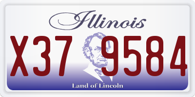 IL license plate X379584