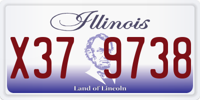IL license plate X379738