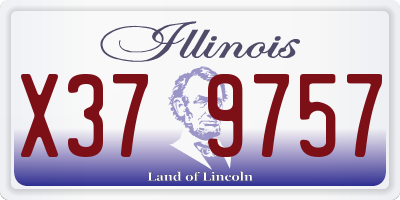 IL license plate X379757
