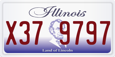 IL license plate X379797