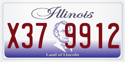 IL license plate X379912