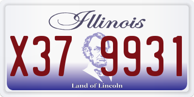 IL license plate X379931