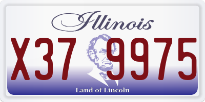 IL license plate X379975