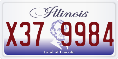 IL license plate X379984