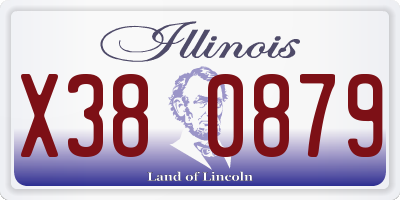IL license plate X380879