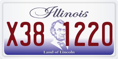 IL license plate X381220