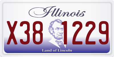IL license plate X381229