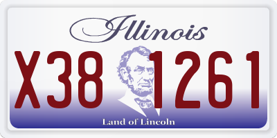 IL license plate X381261