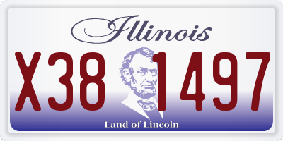 IL license plate X381497