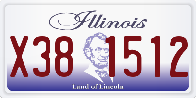 IL license plate X381512
