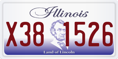 IL license plate X381526