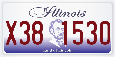 IL license plate X381530