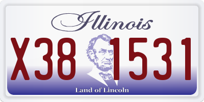 IL license plate X381531