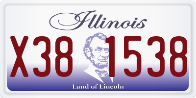 IL license plate X381538