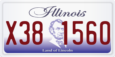IL license plate X381560