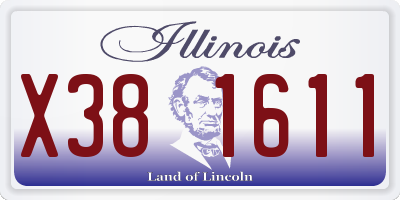 IL license plate X381611