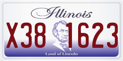 IL license plate X381623