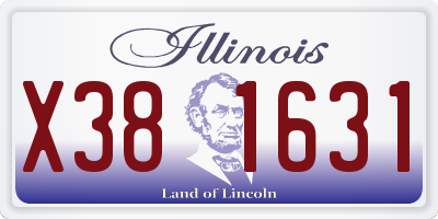 IL license plate X381631