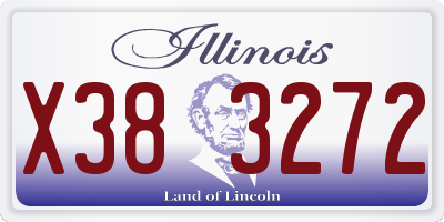 IL license plate X383272