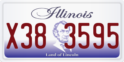 IL license plate X383595