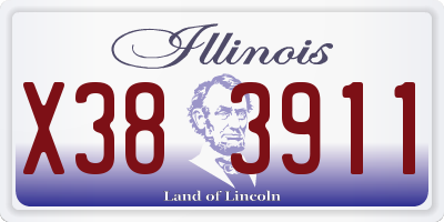 IL license plate X383911