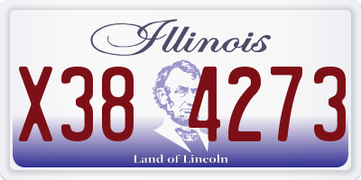 IL license plate X384273