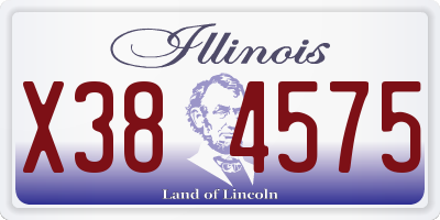IL license plate X384575