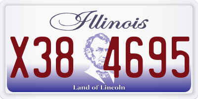 IL license plate X384695