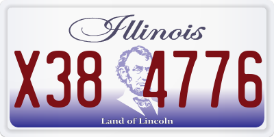 IL license plate X384776