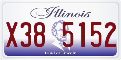 IL license plate X385152