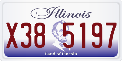 IL license plate X385197