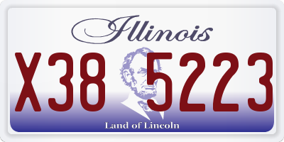 IL license plate X385223