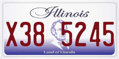 IL license plate X385245