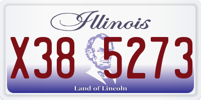 IL license plate X385273