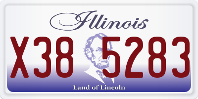 IL license plate X385283