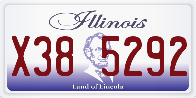 IL license plate X385292