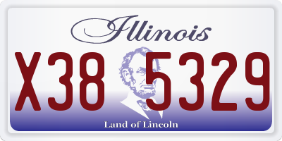 IL license plate X385329
